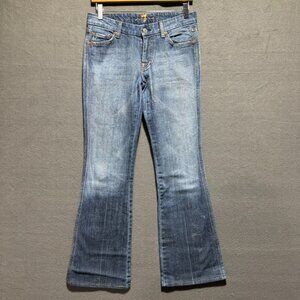 7 For All Mankind A Pocket Jeans Bootcut Mid Rise Womens Size 27 Denim